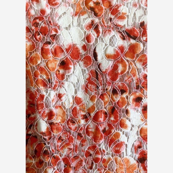 Madewell Watercolor Painted Lace Bloom Dress Size 6 - Picture 6 of 10